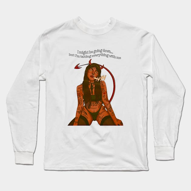 devil in me Long Sleeve T-Shirt by barth desenha